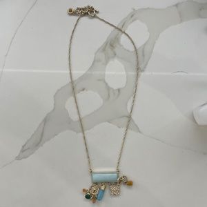 Charm and Bead Drop Pendant Necklace WHBM